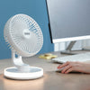 Genopladelig ventilator til skrivebord med LED FanLed InnovaGoods Ø6,6'' 4000 mAh