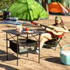 Sammenklappeligt campingbord med kurv og betræk Folble InnovaGoods