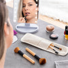 Sæt med makeup børster i træ med bæretaske Miset InnovaGoods 5 enheder