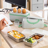 3-i-1 elektrisk damper madkasse med opskrifter Beneam InnovaGoods