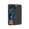 Luxury Matte Silicone Cover til iPhone XS - Sort
