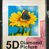 Diamond Painting Sommerfugl i blomst 20x20cm
