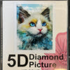 Diamond Painting Kat med blå øjne 30x40cm