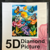 Diamond Painting Sommerfugle og blomster 30x40cm
