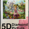 Diamond Painting Enhjørning og prinsesse 50x40cm