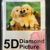 Diamond Painting Hundehvalpe i kurv 50x40cm