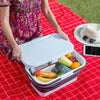 Sammenklappelig picnickurv med bakkebord Pickning InnovaGoods