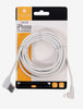 3 meter nylon iPhone - USB-A opladerkabel.