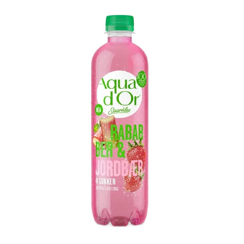 Aquador sparkles 1.25L Rabarber/Jordbær
