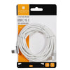 3 meter nylon USB-C - USB-C opladerkabel