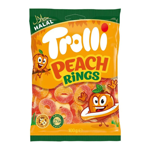 Trolli Halal Peach Rings 100g