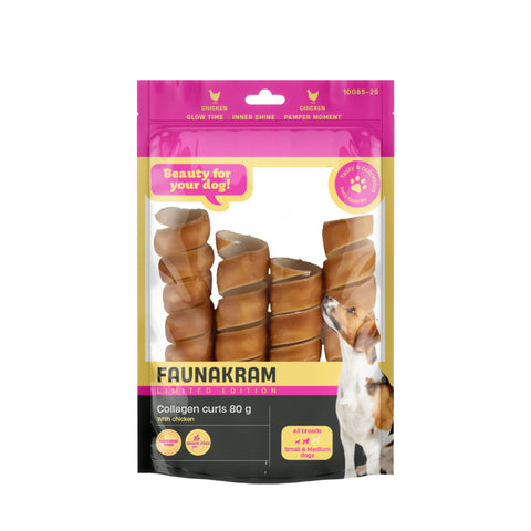 Faunakram 80g Lim.Edition Collagen Curls Chicken
