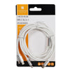 2 meter nylon 3i1- USB-C opladerkabel