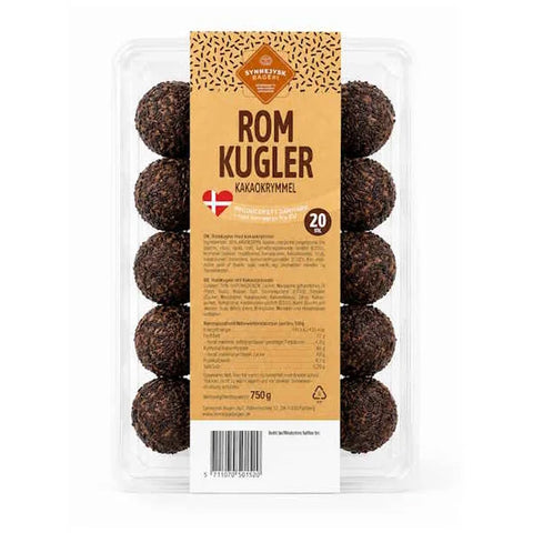 Romkugler choko krymmel 20 stk.750g