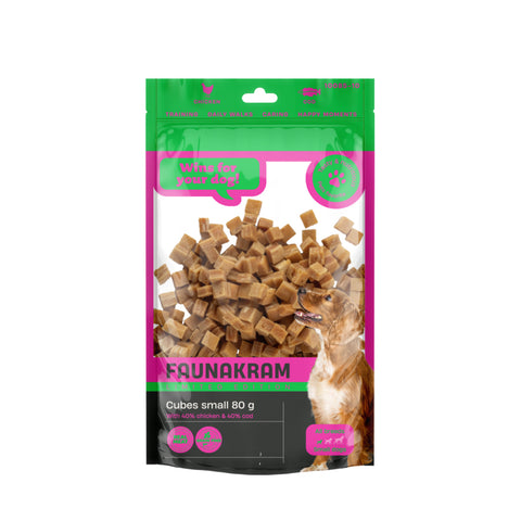 Faunakram 80g Lim.Edition Cubes Small Chicken&Cod