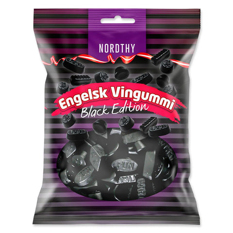 Nordthy Engelsk Vingummi Black Edition 300g