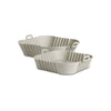 Airfryer Silikoneforme 2 stk. firkantet 18x18 + 21x21cm, grå