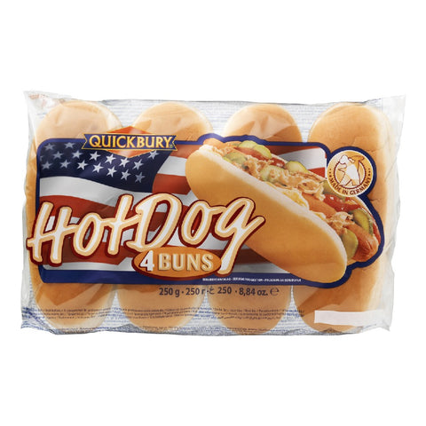 Quickbury Hotdog Brød 4 stk. 250g