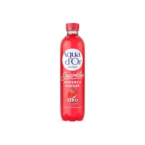 Aquador Jordbær / Hindbær 0,50 L - 12 stk