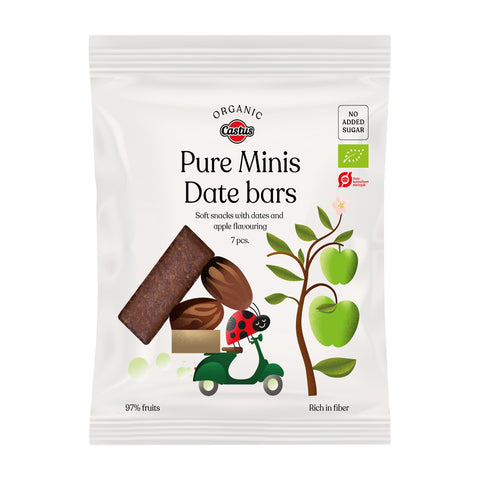 Castus Pure Mini Date Bars Æble 87,5g