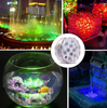 Multi-farvet LED lys til akvariet, terrariet - eller gør haven mere spændende (4-pak med fjernbetjening)
