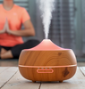 Aromaterapeutisk luftfugter med beroligende dæmpet lys - kan udsende dine yndlingsdufte