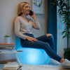 Oppusteligt sæde med flerfarvet LED og fjernbetjening Pulight InnovaGoods