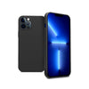 Liquid Silicone Cover til iPhone 12 Pro Max - Sort helsidet cover