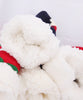 Jule hyggesokker - Et halvt rensdyr på hver sok med glimmer på nissehue og næse (Onesize med Antiskrid-bund)