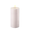 LED stearinlys med 3D LED-flamme til udendørs - Hvid 7,5x15cm