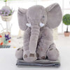 Elefantbamse til børn 60cm med tæppe 100x80cm- Perfekt gave til de mindste børn